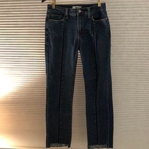 High-Waisted Straight Leg Jean